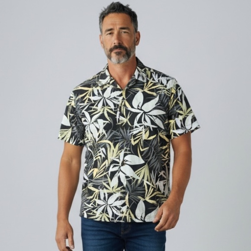 Tommy Bahama Tropical Leaf Silk Shirt